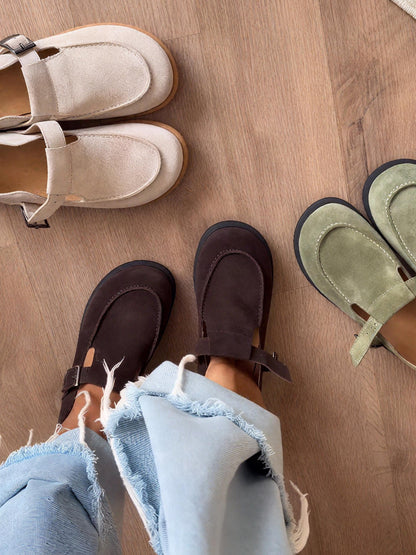 Stylish  Single - Strap Flats