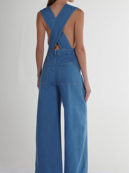 Casual Denim Jumpsuit
