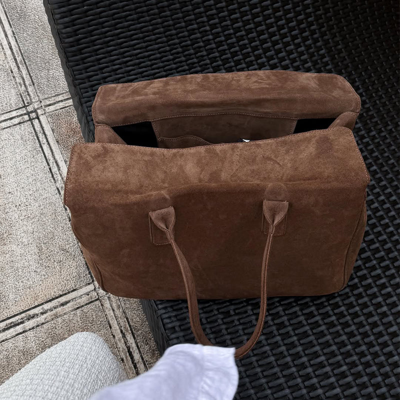 Vintage Suede Large Capacity Shoulder Bag