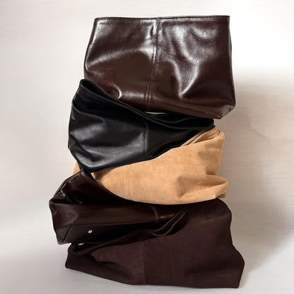 Soft Leather Large Capacity Clutch