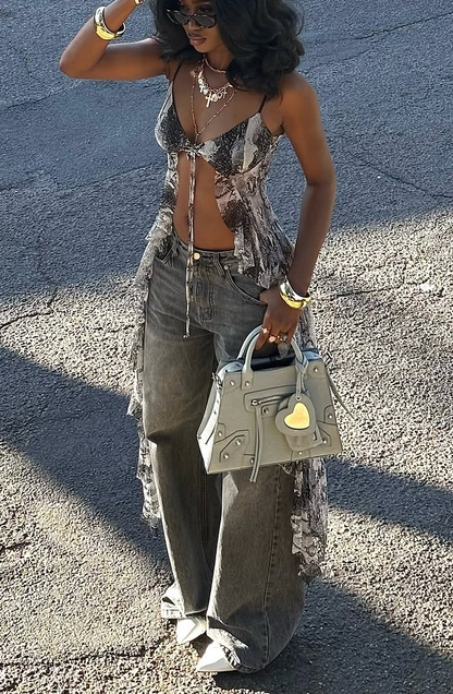 Stylish Snake - Print top