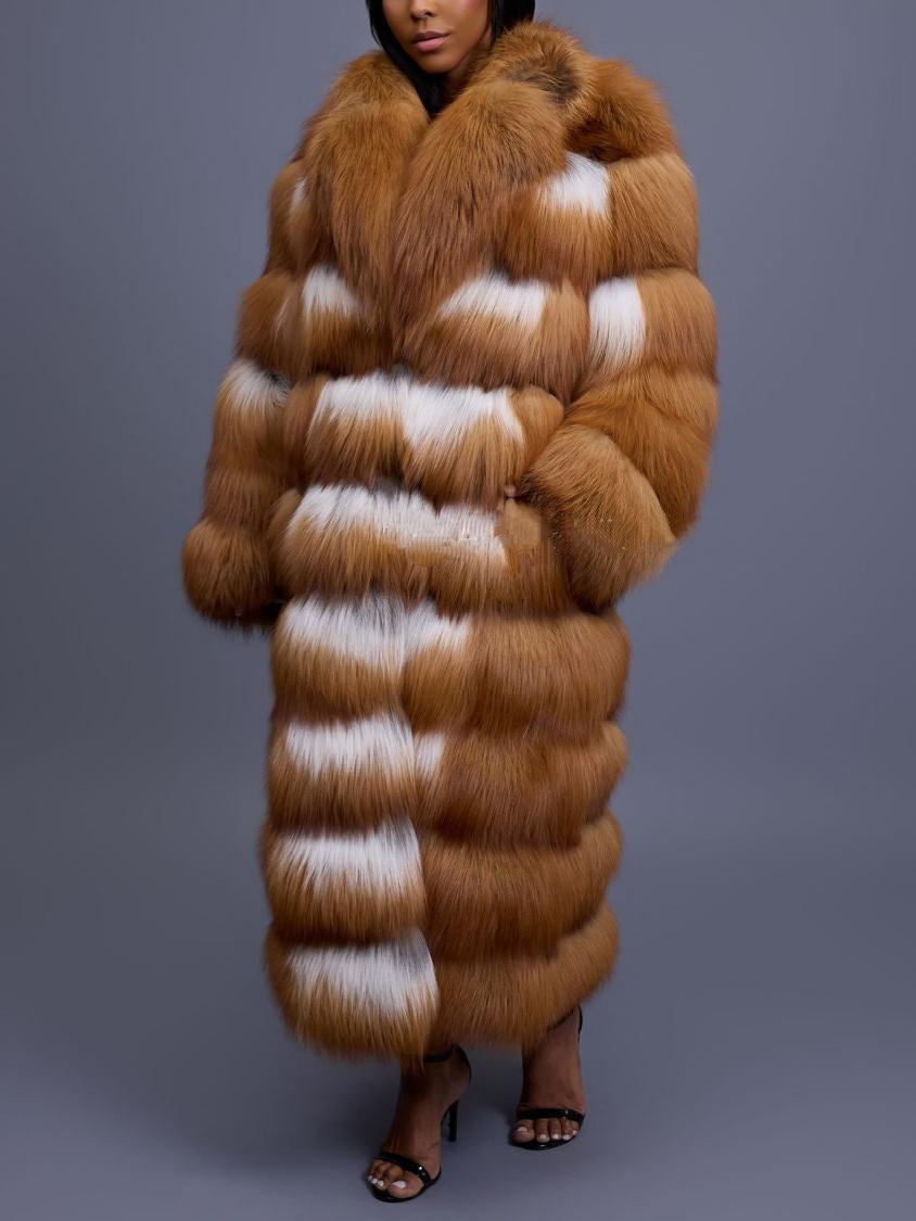 Full Length Red Fox Fur Coat