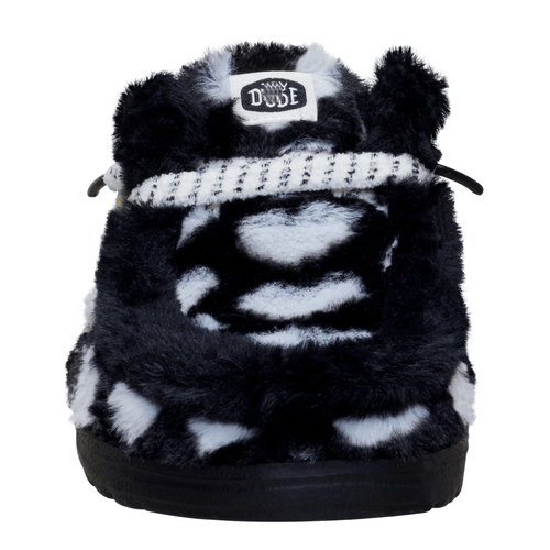 Heart Print Fuzzy Slippers