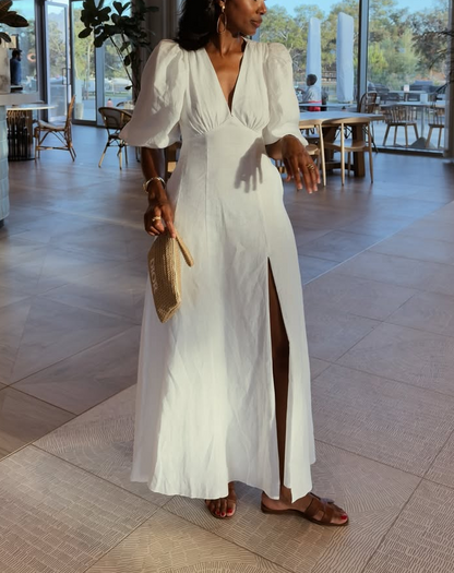 Graceful White Maxi Dress