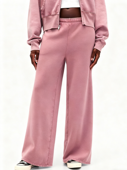 Activewear Set: Hoodie with Wide - Leg SweatPant