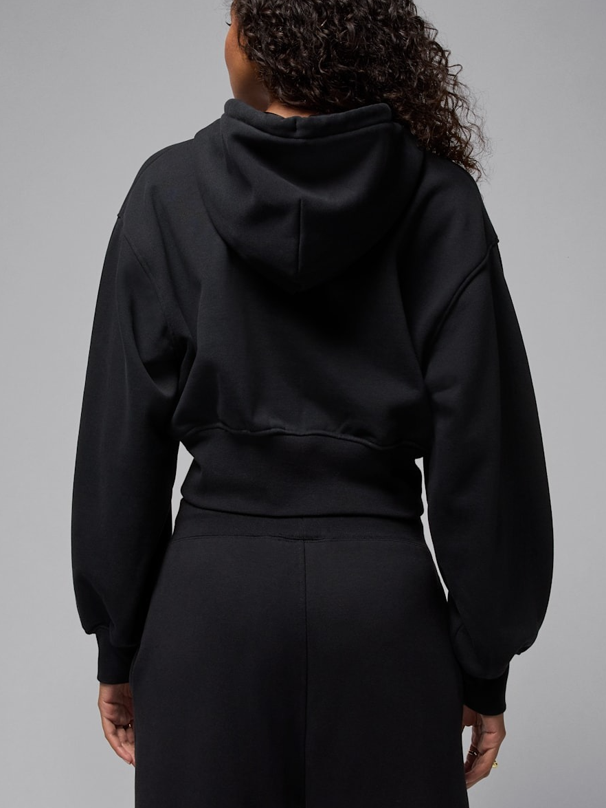 Oversized Cropped Zip-Up Hoodie & Wide-Leg Sweatpants