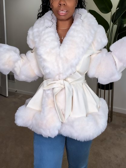 Waisted Plush Jacket