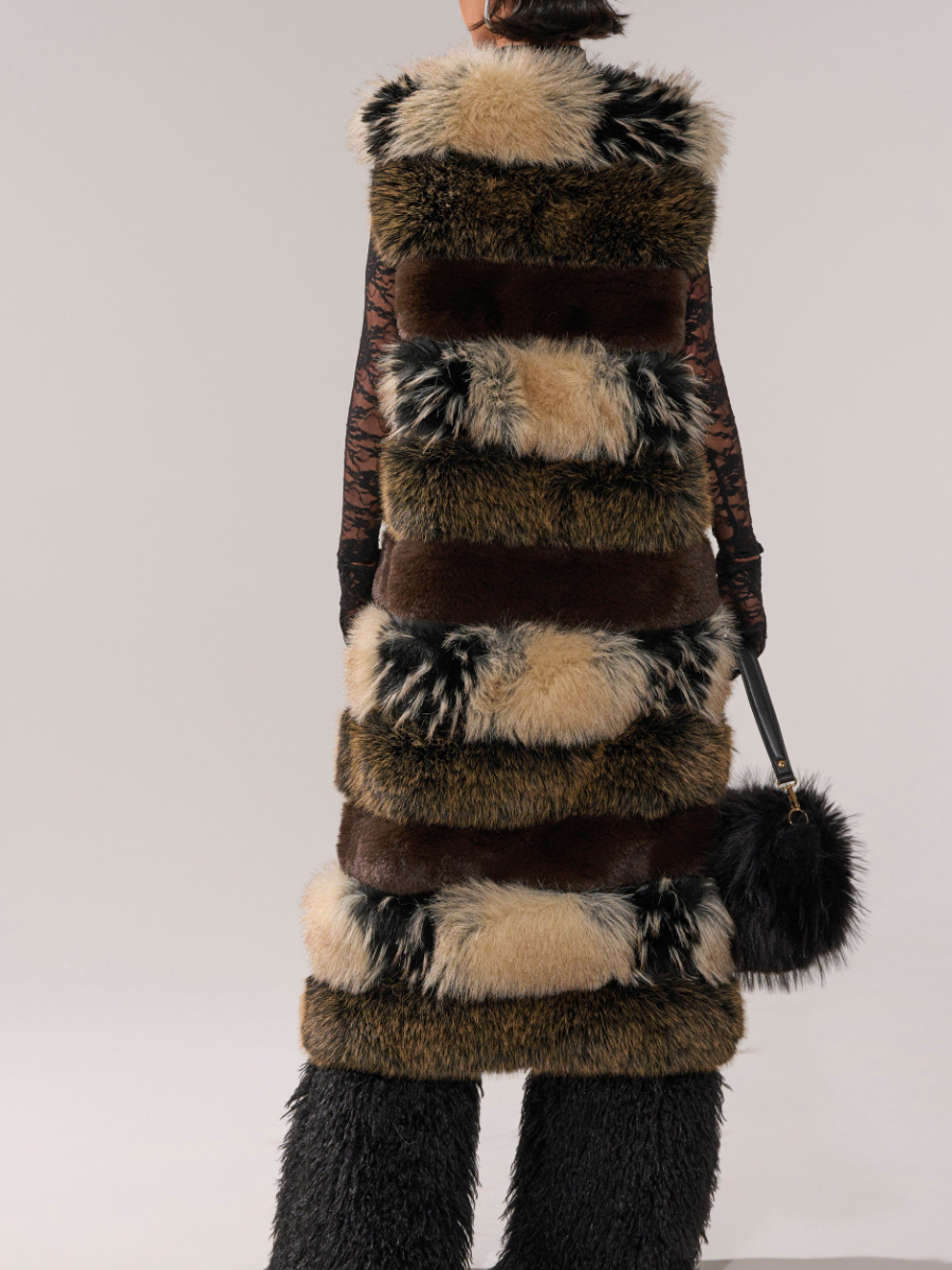 Stylish Plush Fox Fur Vest