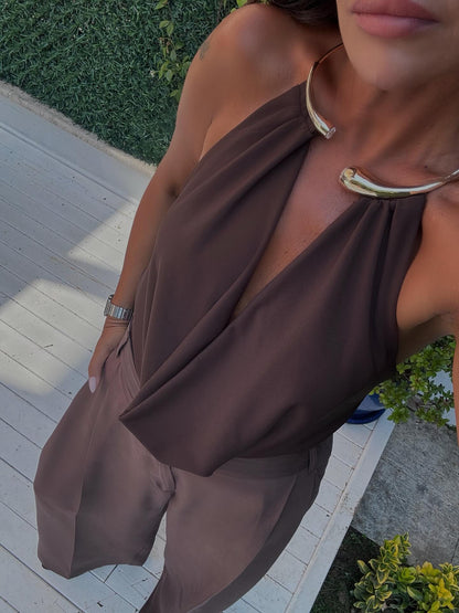 Stylish Halter - Neck Top