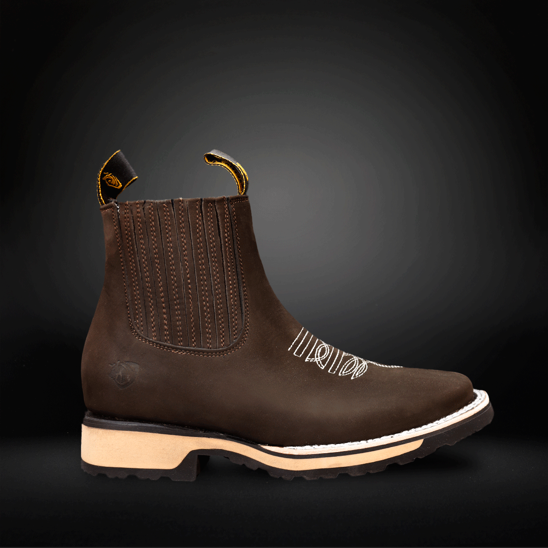 Men's Double Density Nubuck Leather Ankle Boot