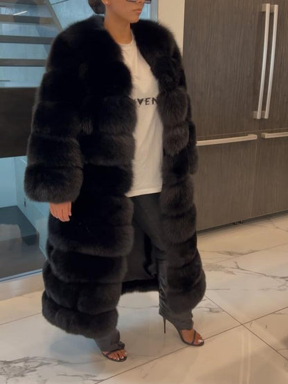 Luxury Black 3in1 Fox Coat