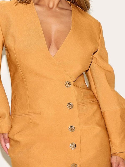 Shape Tailored Cocoon Sleeve A Line Blazer Dress