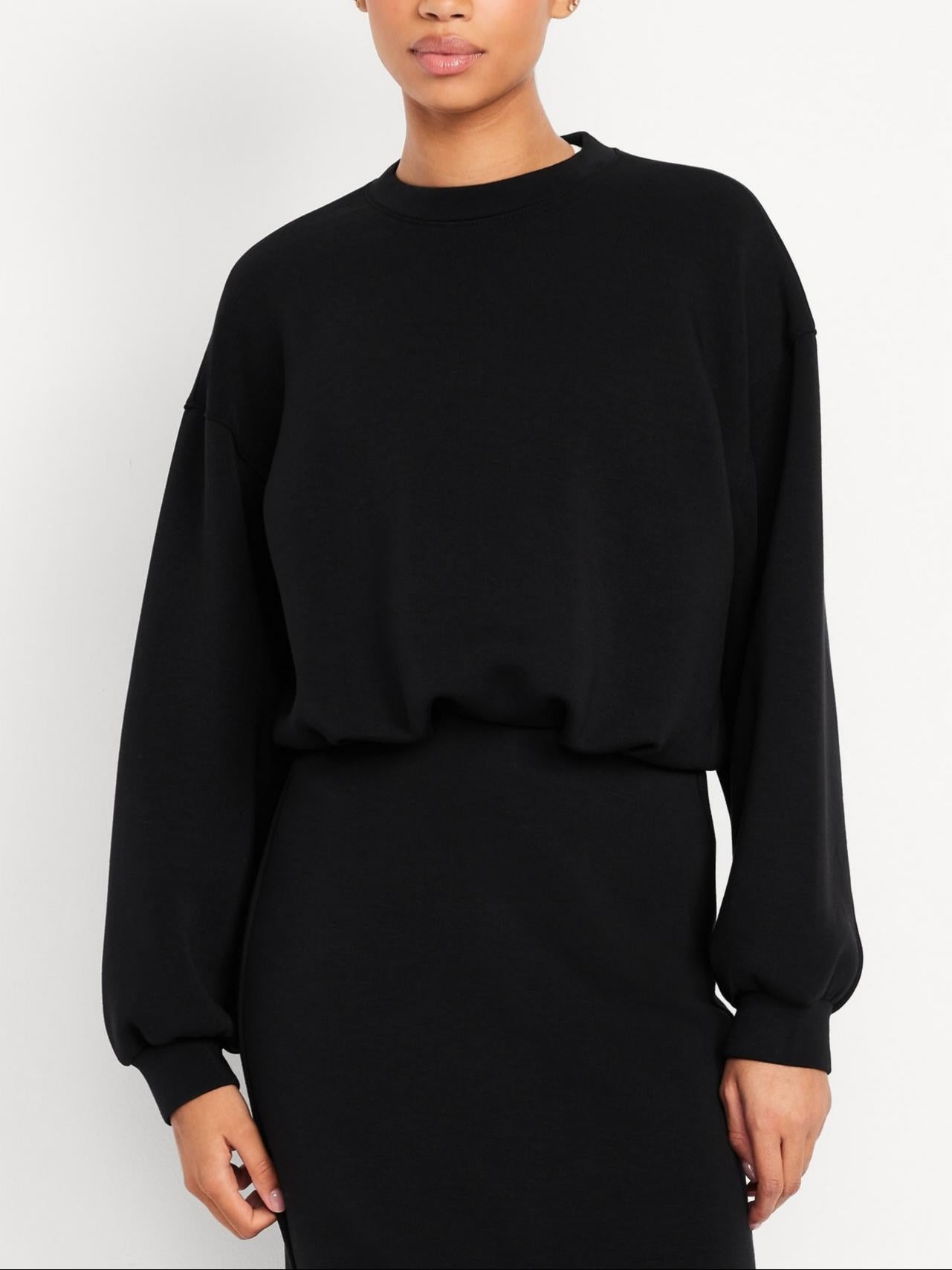 Trendy Bubble-Hem Sweatshirt