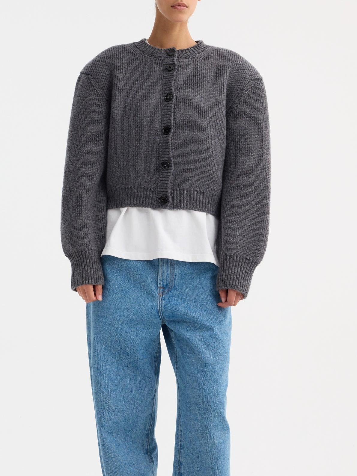 Stylish Statement Shoulder Cardigan