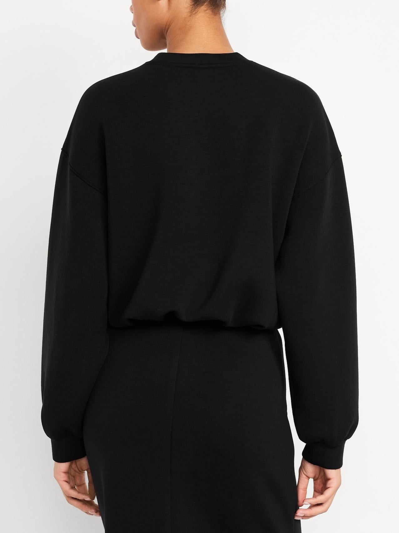 Trendy Bubble-Hem Sweatshirt