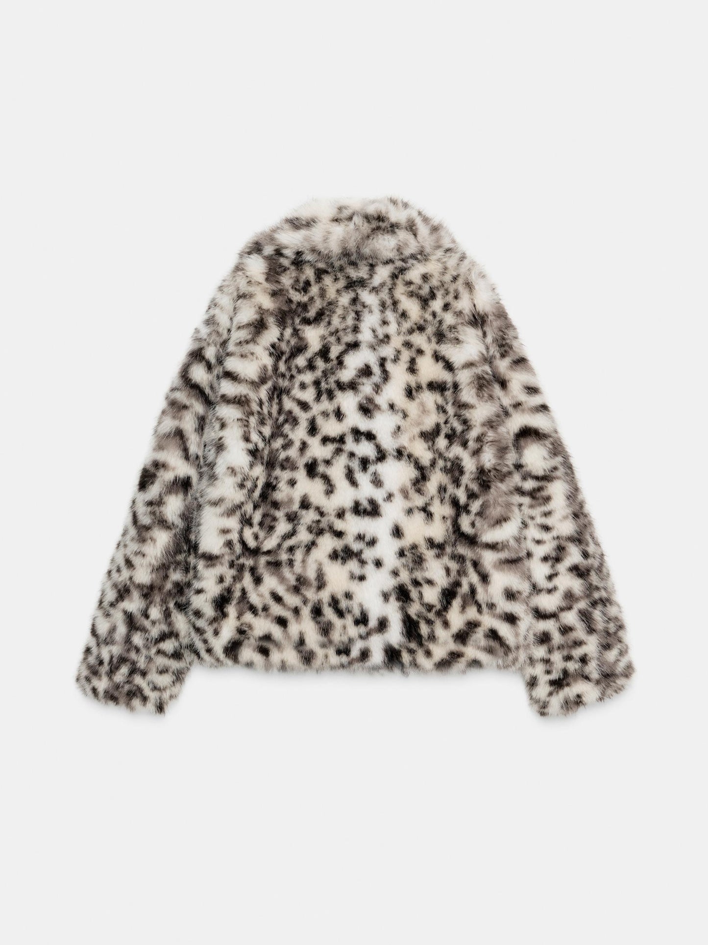 Animal Print Faux Fur Jacket