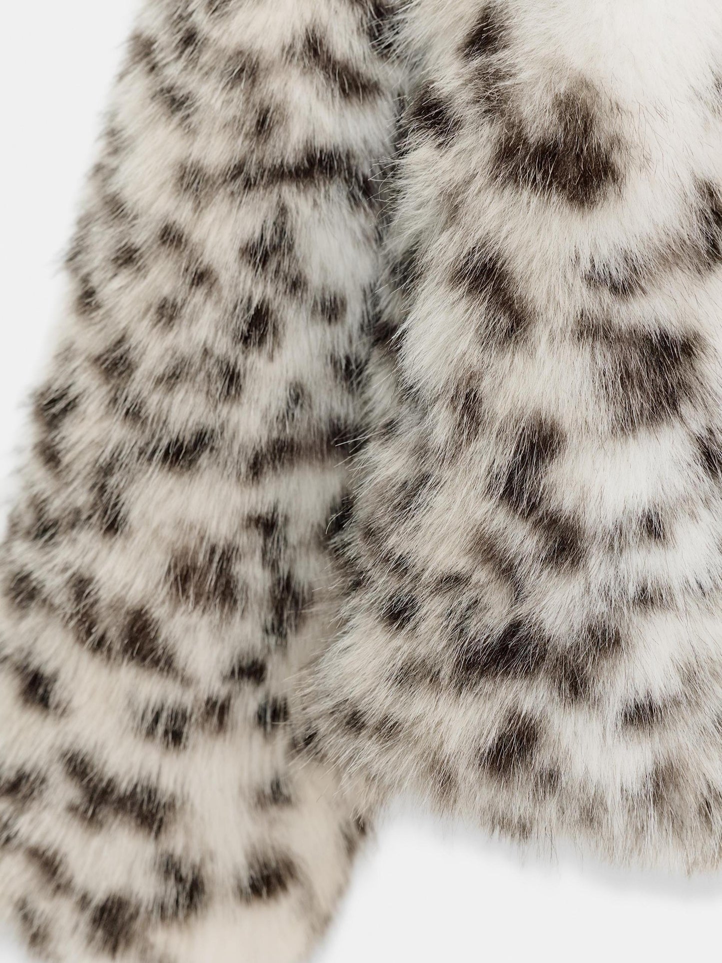 Animal Print Faux Fur Jacket
