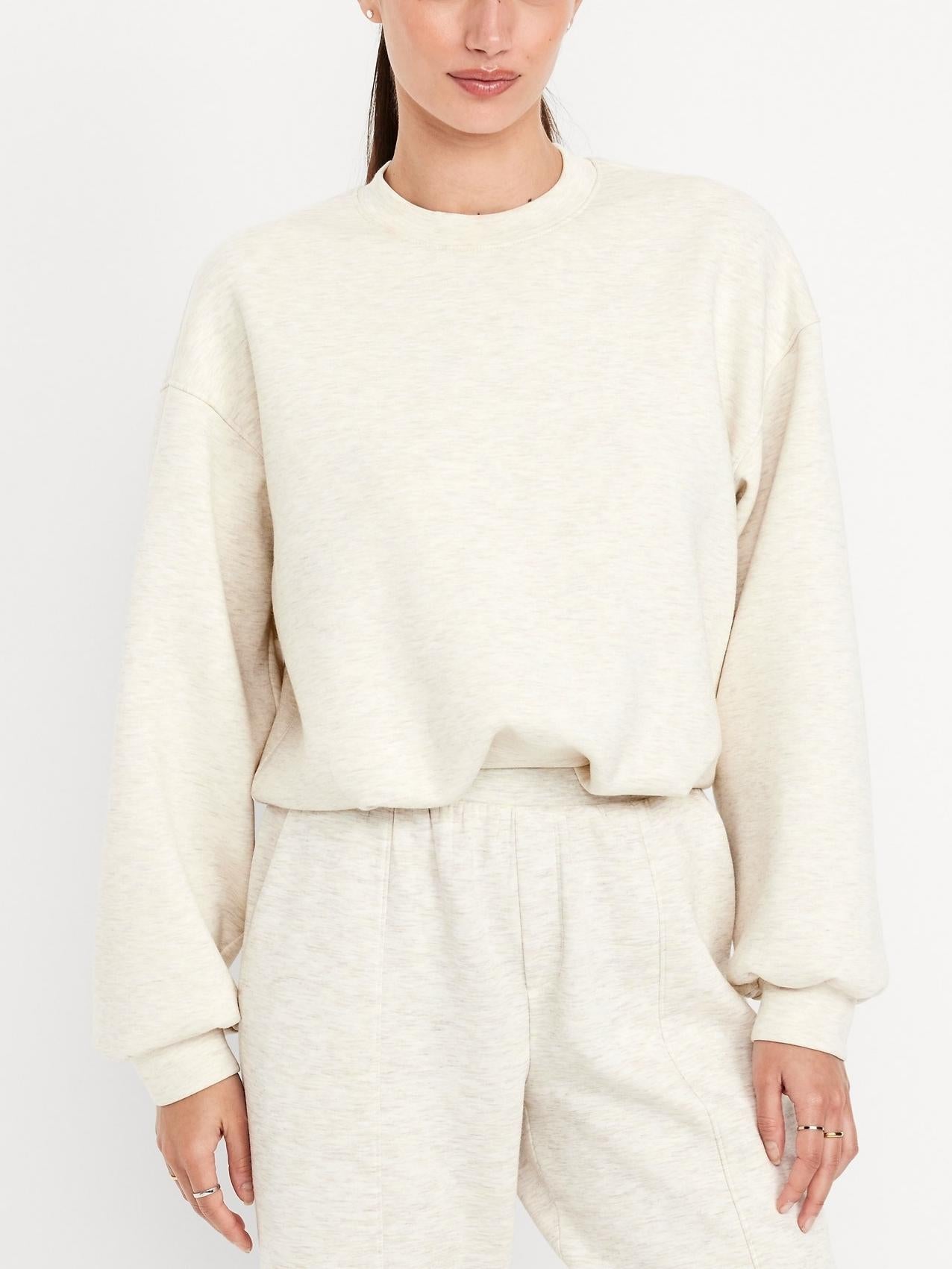 Trendy Bubble-Hem Sweatshirt