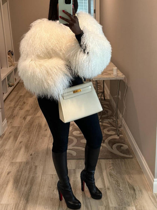 Mongolian Faux Fur Jacket