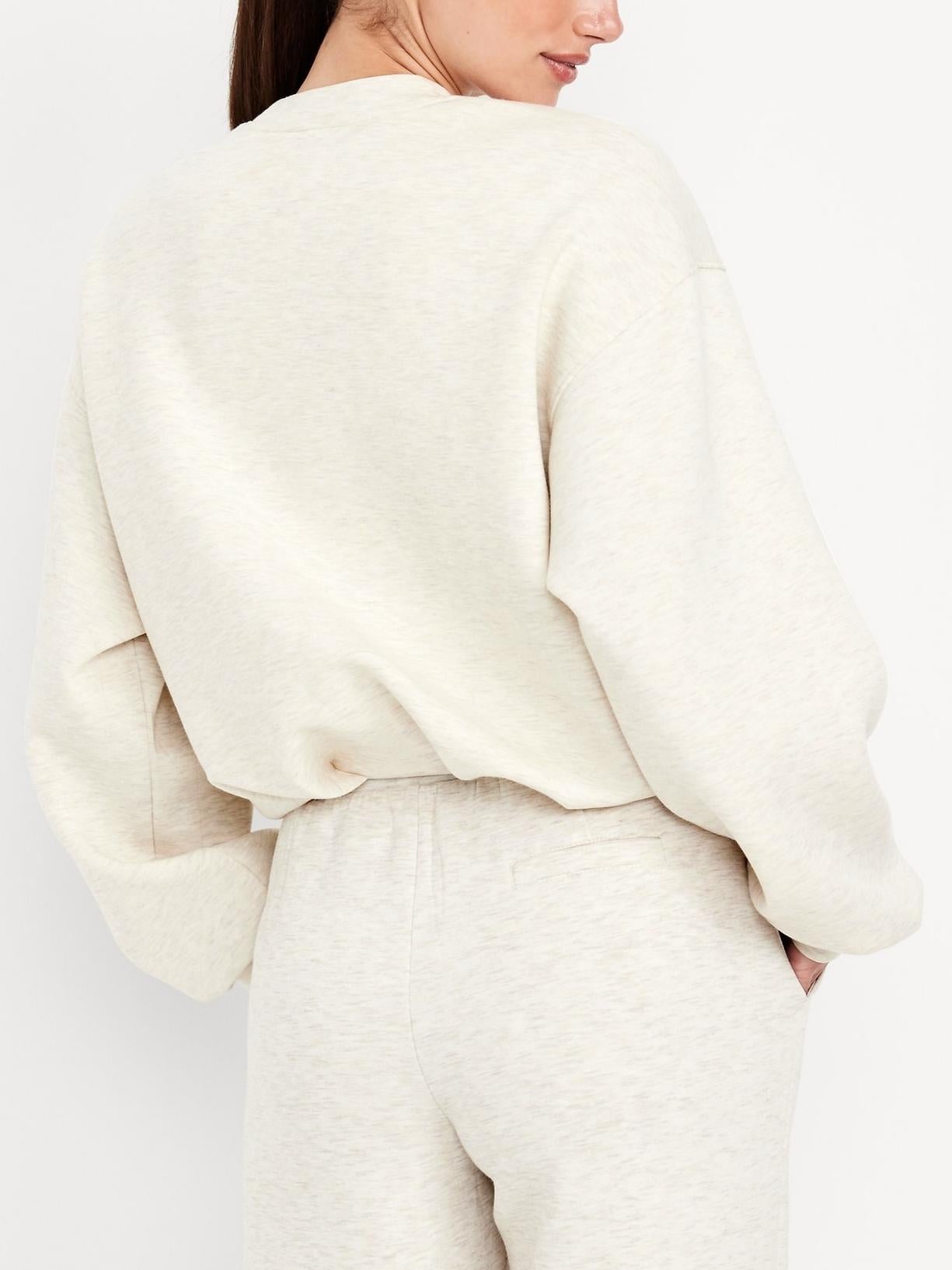 Trendy Bubble-Hem Sweatshirt