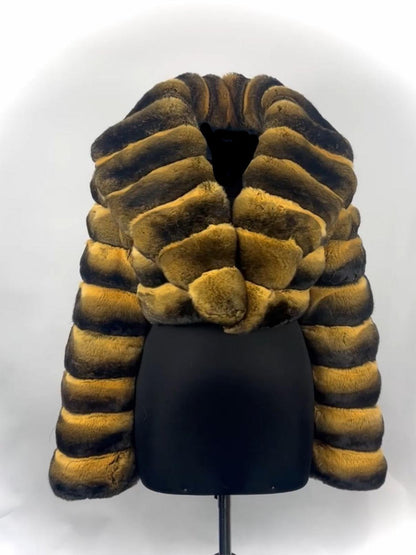 Gorgeous Ombre Fur Cropped Jacket