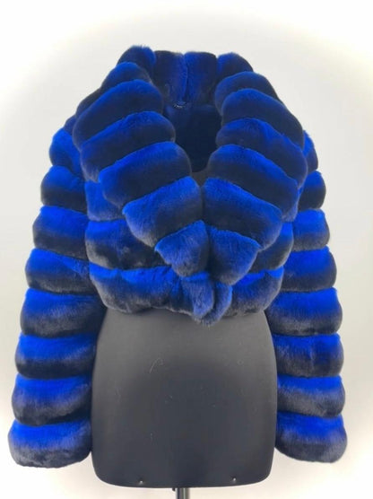 Gorgeous Ombre Fur Cropped Jacket