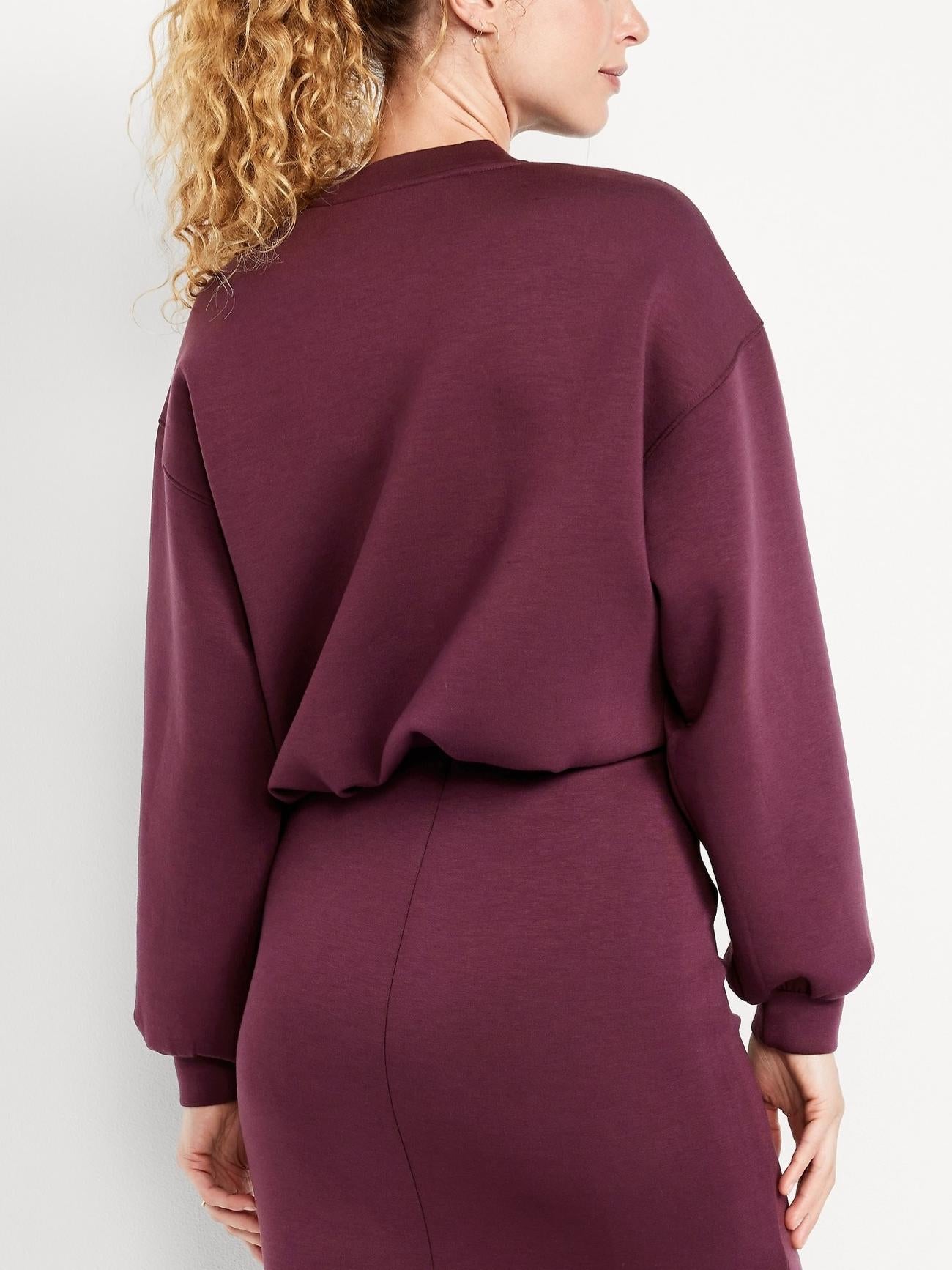 Trendy Bubble-Hem Sweatshirt