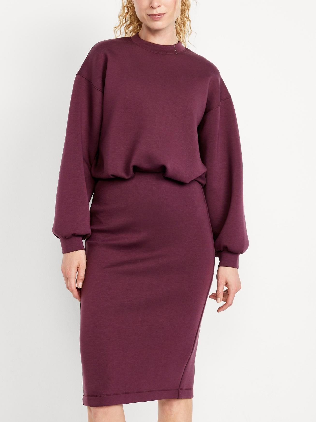 Trendy Bubble-Hem Sweatshirt