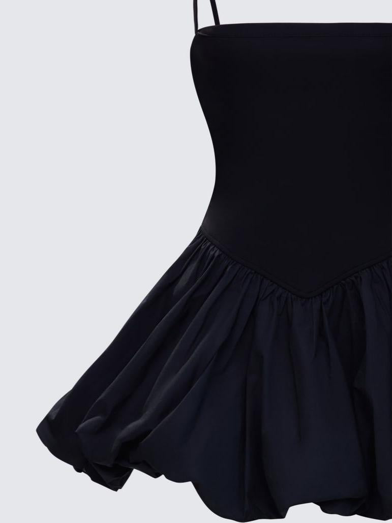 Black Bubble Mini Dress