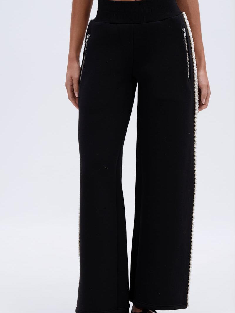 Elegant Pearl-Embellished Tracksuit