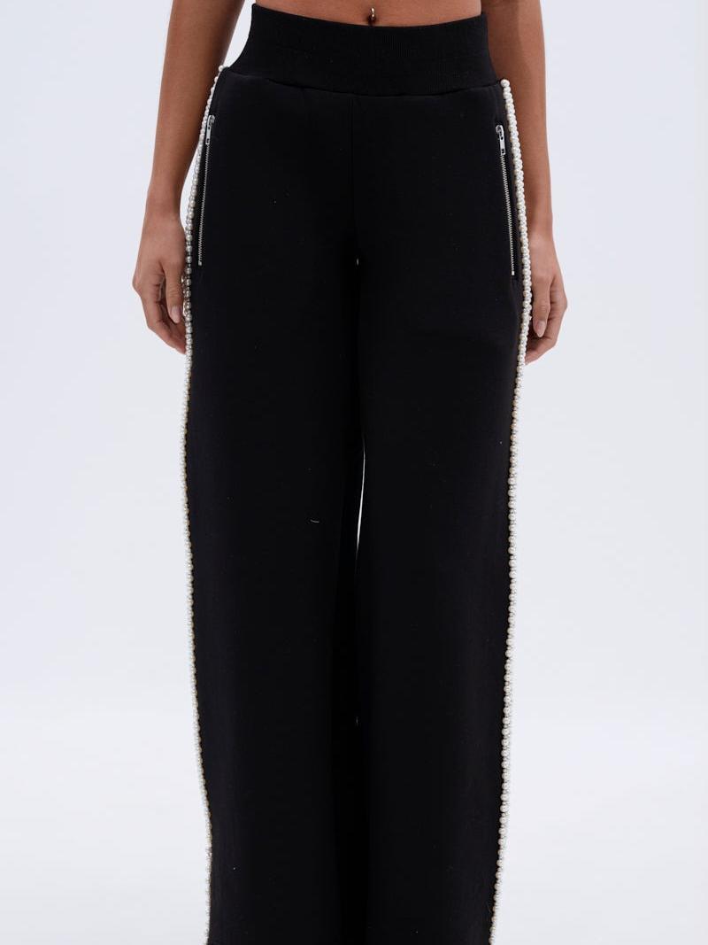 Elegant Pearl-Embellished Tracksuit