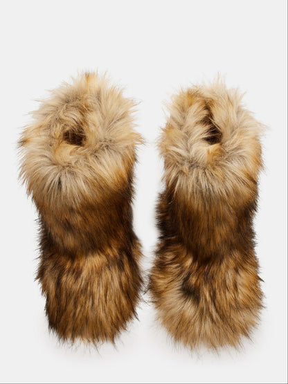 Warm Chunky Plush Winter Booties