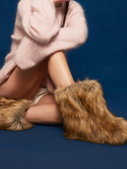 Warm Chunky Plush Winter Booties