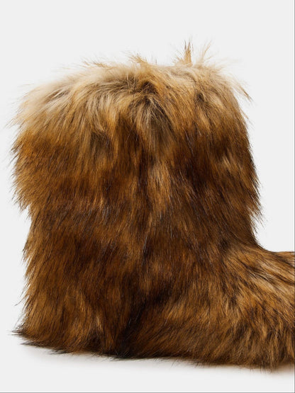 Warm Chunky Plush Winter Booties