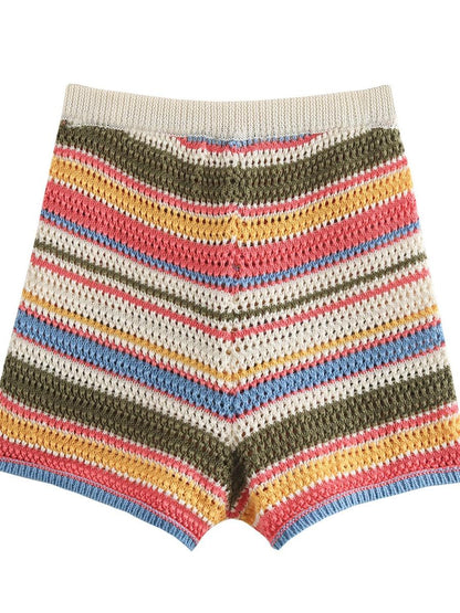 Colorful Knit Shorts