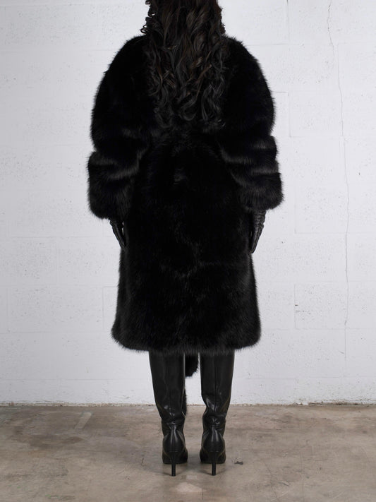 Luxe Faux Fur Coat & Hat
