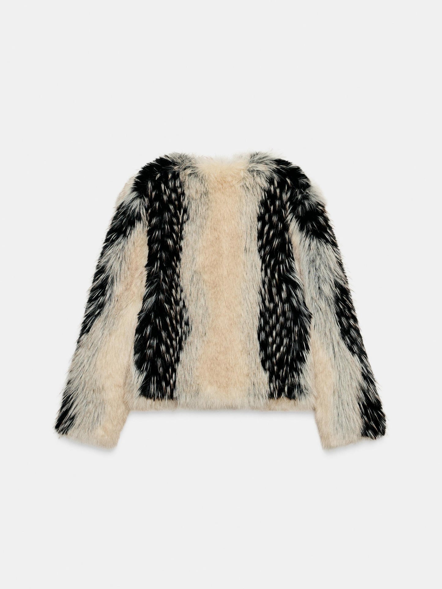 Trendy Faux Fur Short Coat