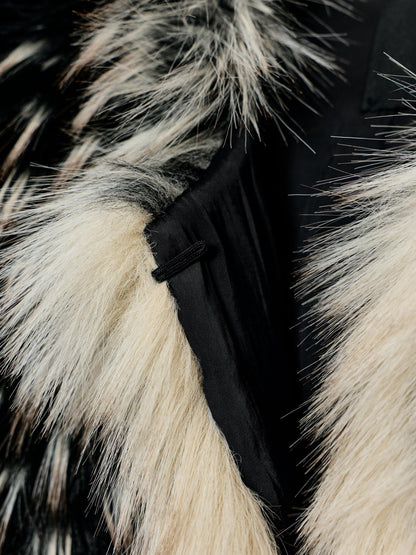 Trendy Faux Fur Short Coat