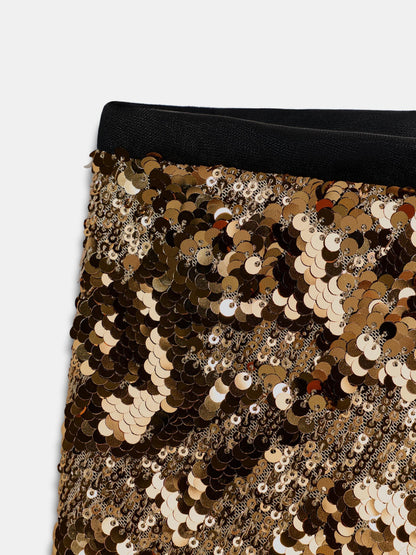 Halter Neck Sequin Two-Piece Set