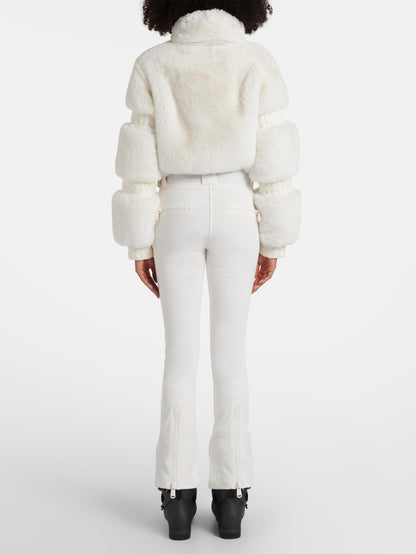 Faux Fur One-Piece Ski Suit