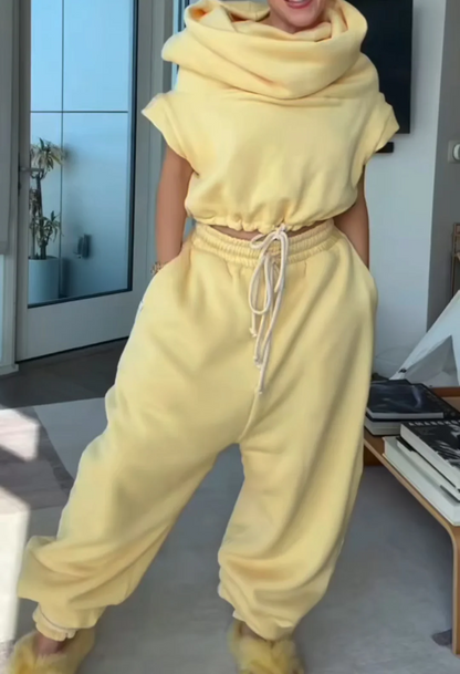 Chic Cream - Yellow Loungewear Set
