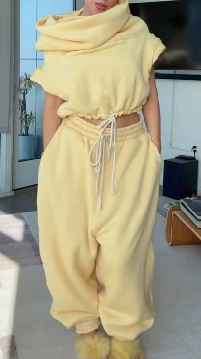 Chic Cream - Yellow Loungewear Set