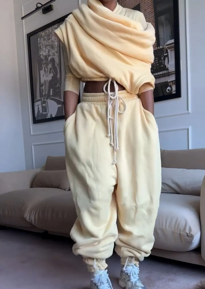 Chic Cream - Yellow Loungewear Set