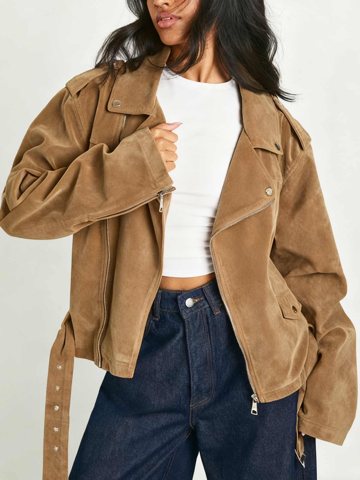 Stylish Oversized Biker Jacket