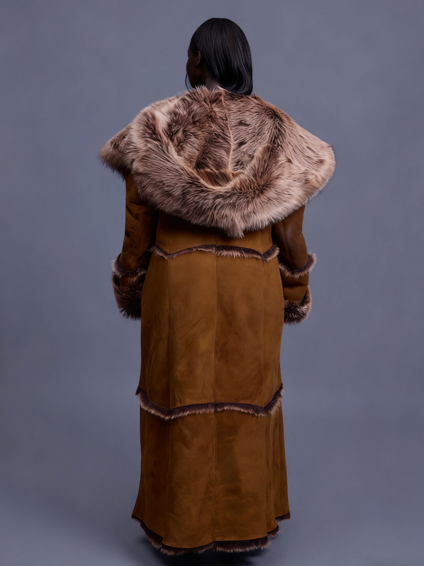 Sheepskin Shearling Trench Coat