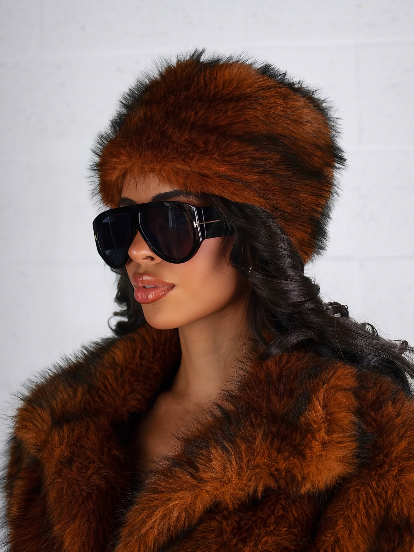 Luxe Faux Fur Coat & Hat