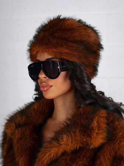 Luxe Faux Fur Coat & Hat