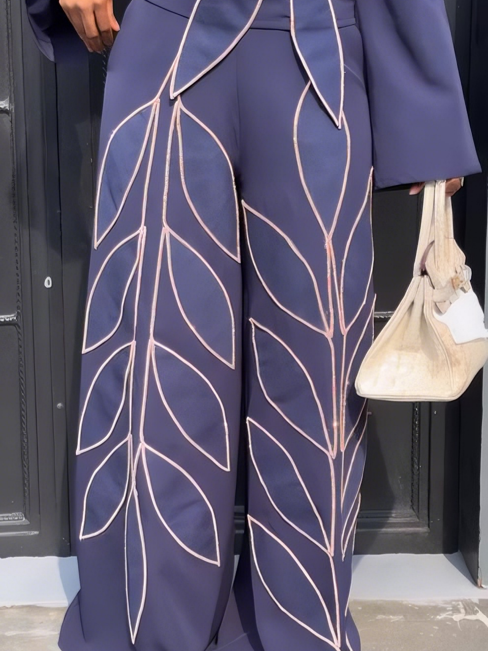 Navy Blue Two-Piece Set