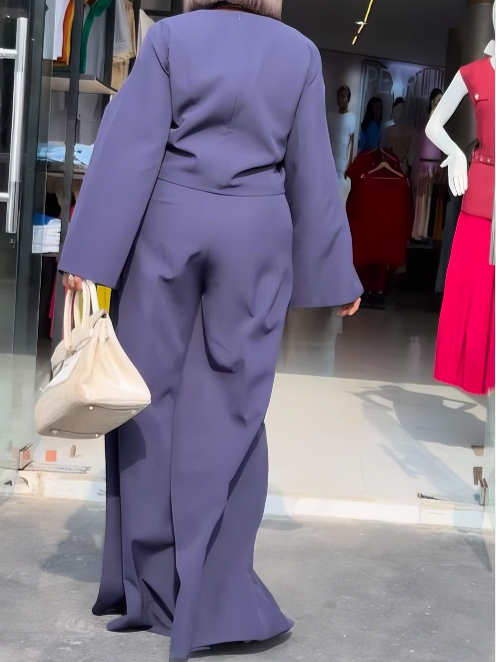 Navy Blue Two-Piece Set