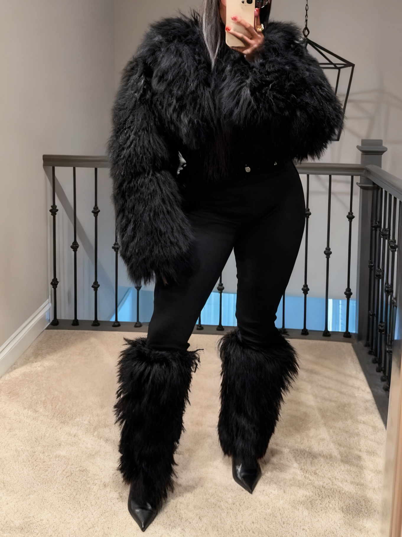 Mongolian Faux Fur Jacket